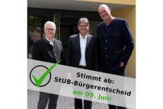 Bürgerentscheid über die Stadt-Umland-Bahn (StUB) in Erlangen am 09. Juni